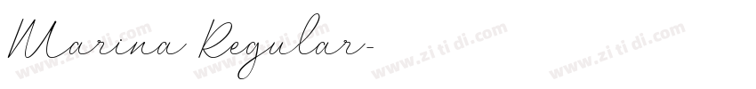 Marina Regular字体转换